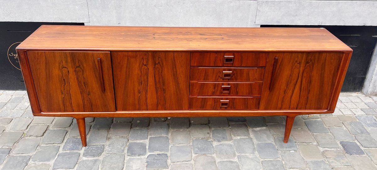 Enfilade scandinave en teck, années 1960-photo-2