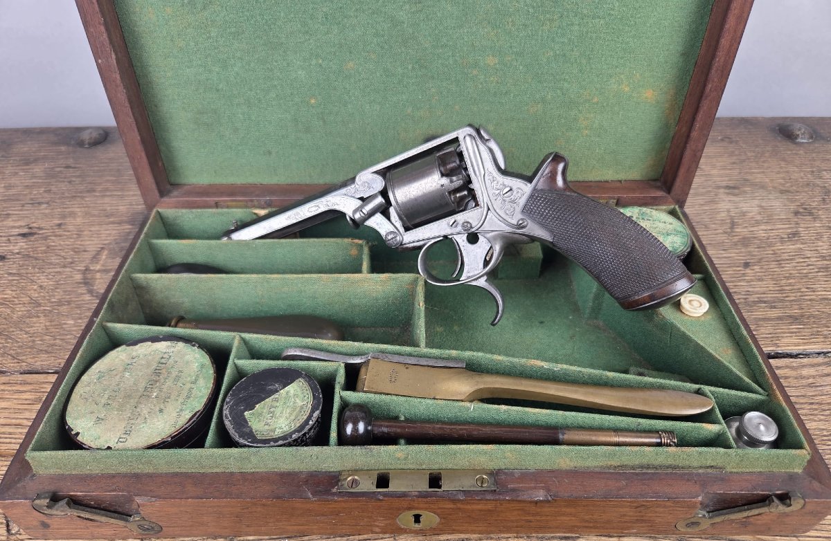 Trenter Percussion Revolver, 1853, In Original Box-photo-2