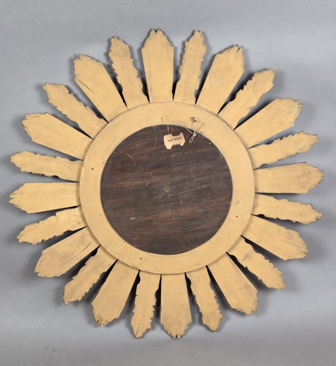 Gilded Wood Sunburst Mirror, Circa 1960-photo-1