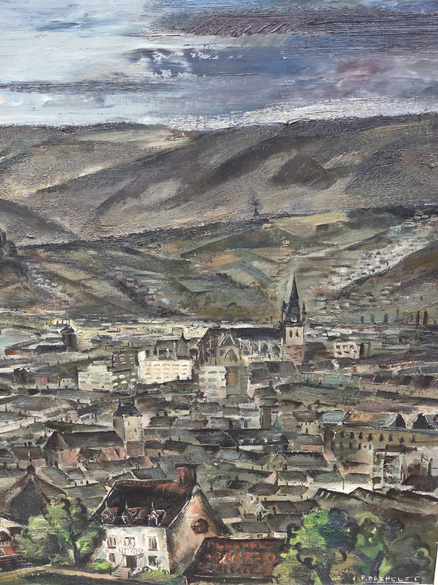 Paul Daxhelet (1905 - 1993) Belgian School, Oil On Canvas -photo-1