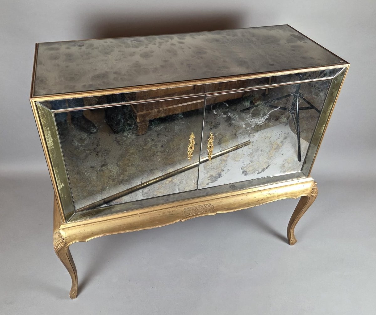 Italian Mirror Dresser, Circa 1970-photo-2