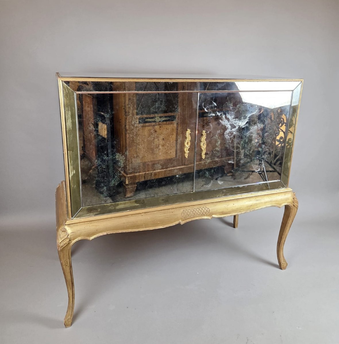 Italian Mirror Dresser, Circa 1970