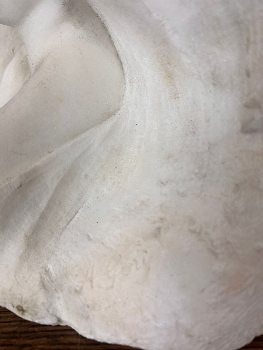 Fortunado Gori (1886 - 1925) Sculpture en marbre de Carrare-photo-3