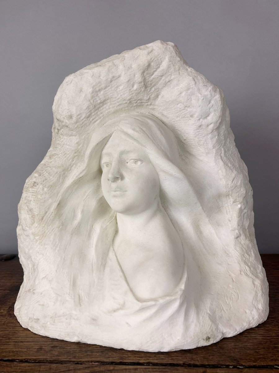 Fortunado Gori (1886 - 1925) Sculpture en marbre de Carrare-photo-5