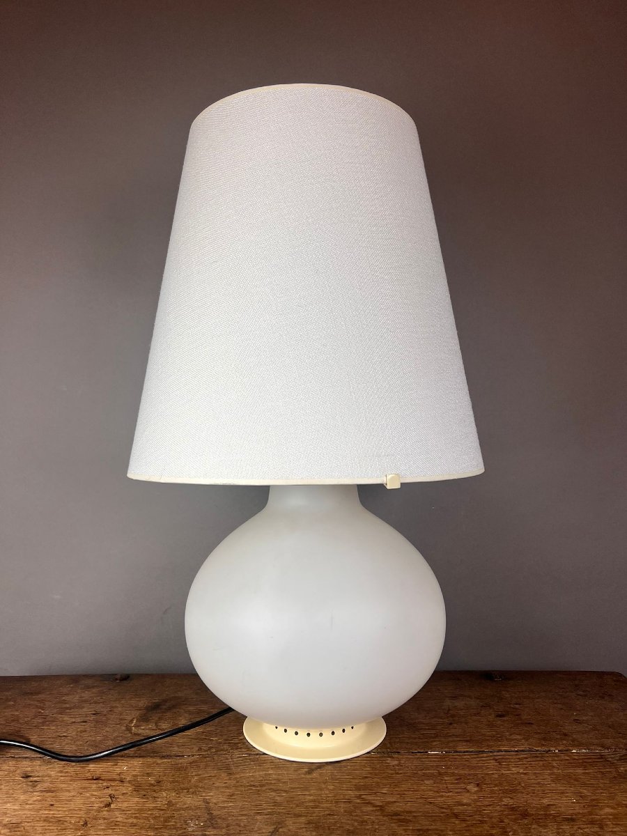 Max Imgrand For Fontana Arte, Large Opaline Lamp-photo-2