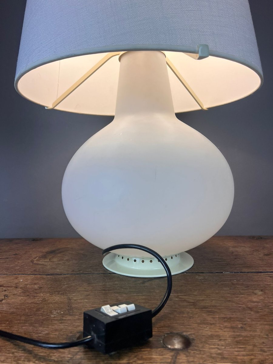 Max Imgrand For Fontana Arte, Large Opaline Lamp-photo-4