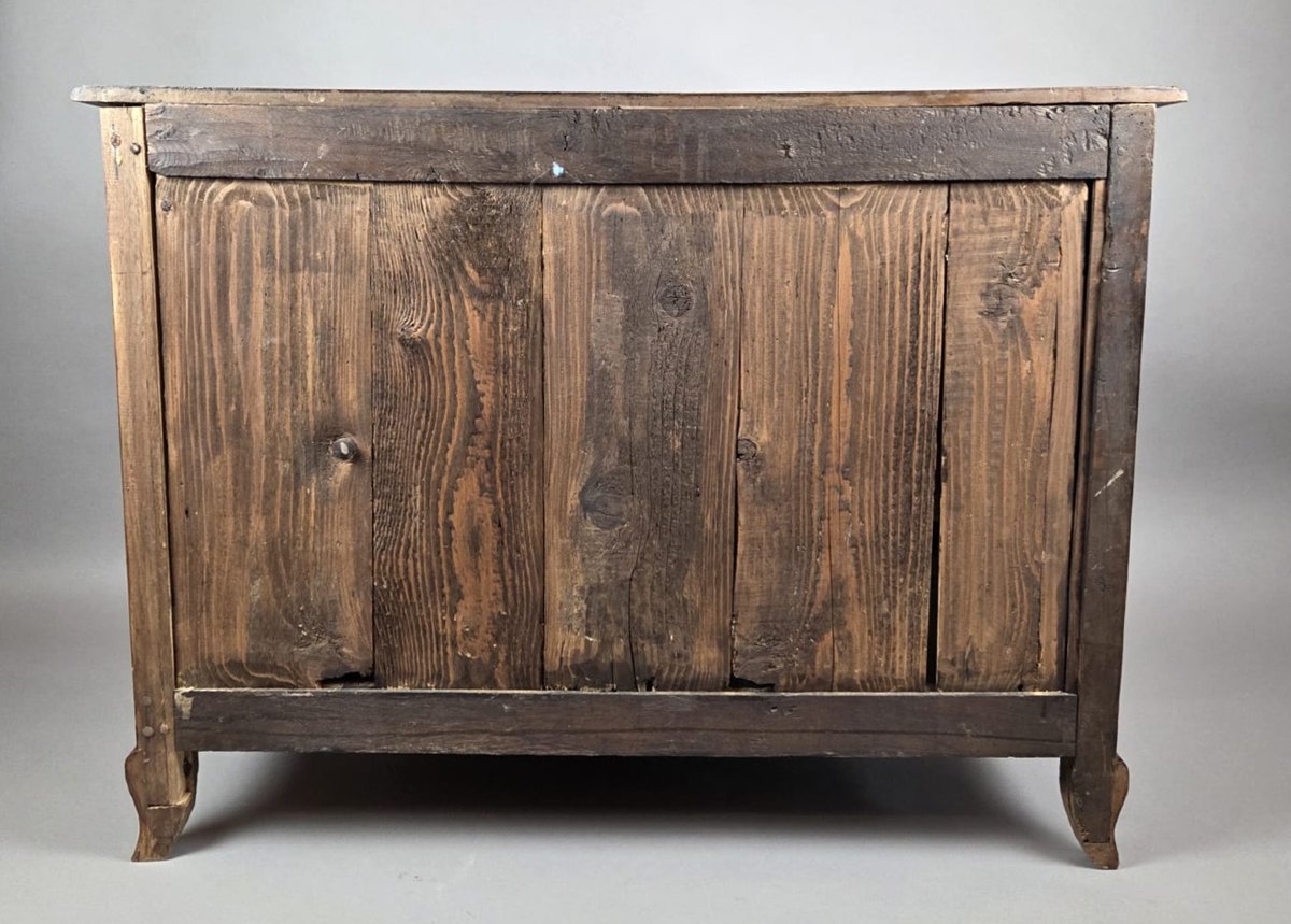 Louis XV Style Mahogany And Rosewood Chest Of Drawers, 19th Century-photo-6