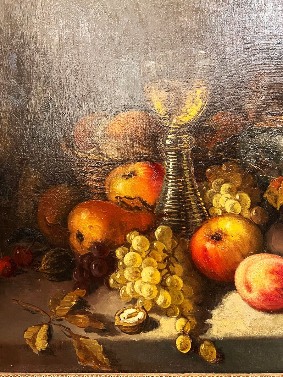Cornelis Terlouw (1890–1948), Still Life, Oil On Canvas, Early 20th Century-photo-3