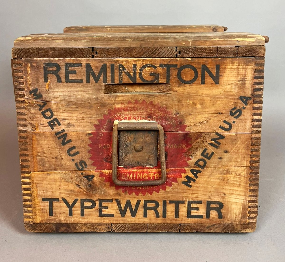 Wooden Shipping Case For A Remington Typewriter, Circa 1930-photo-4