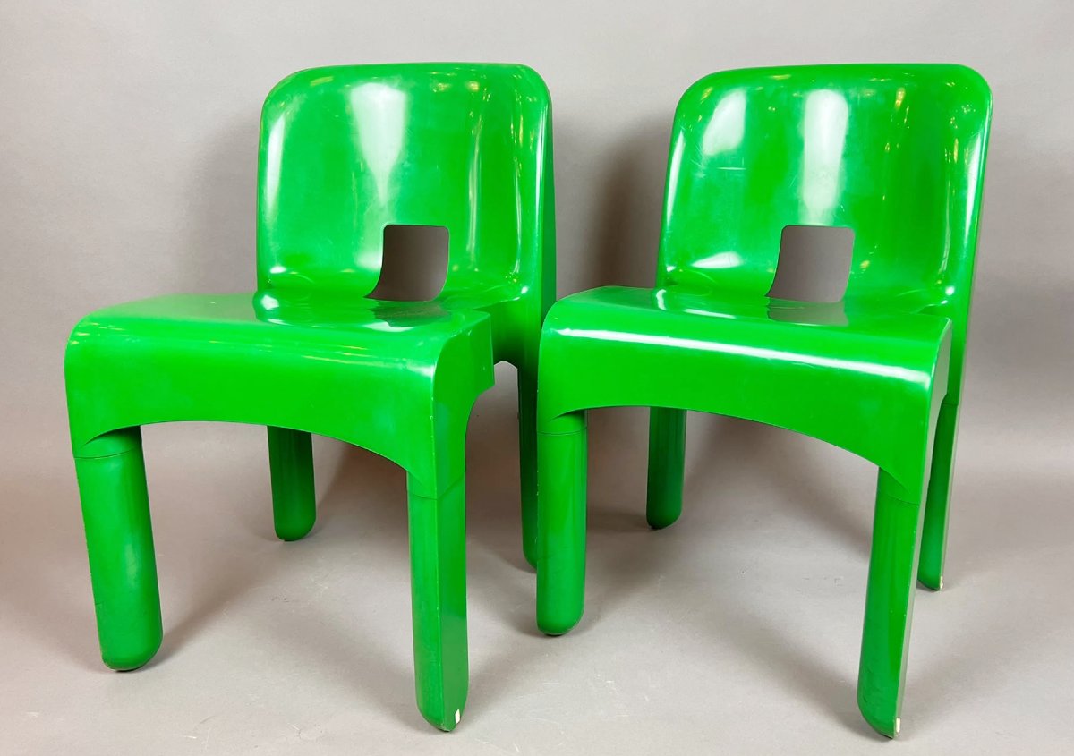 Paire de chaises « Universale » modèle 4867, Joe Colombo pour Kartell, Italie, circa 1970