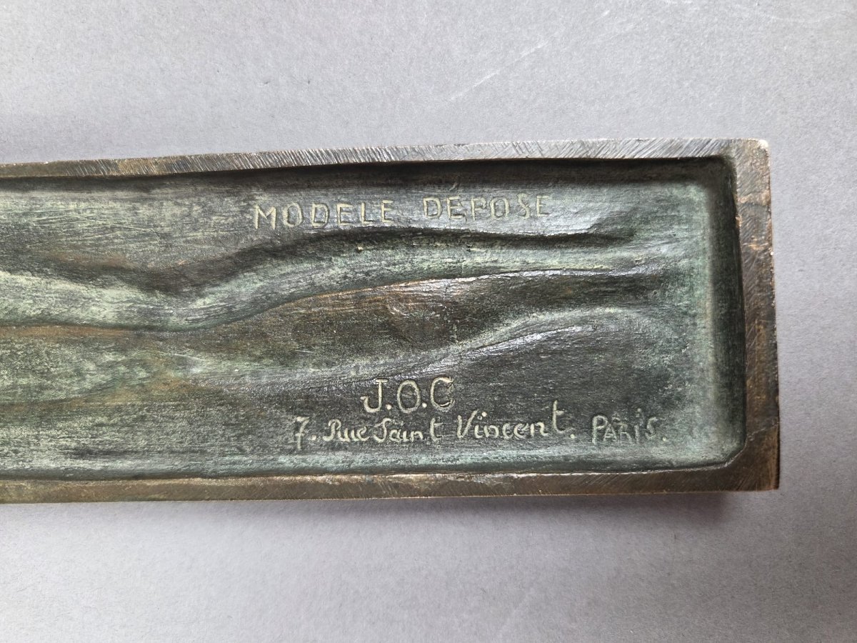 Crucifix en bronze signé Szwarc Marek pour JOC-photo-4