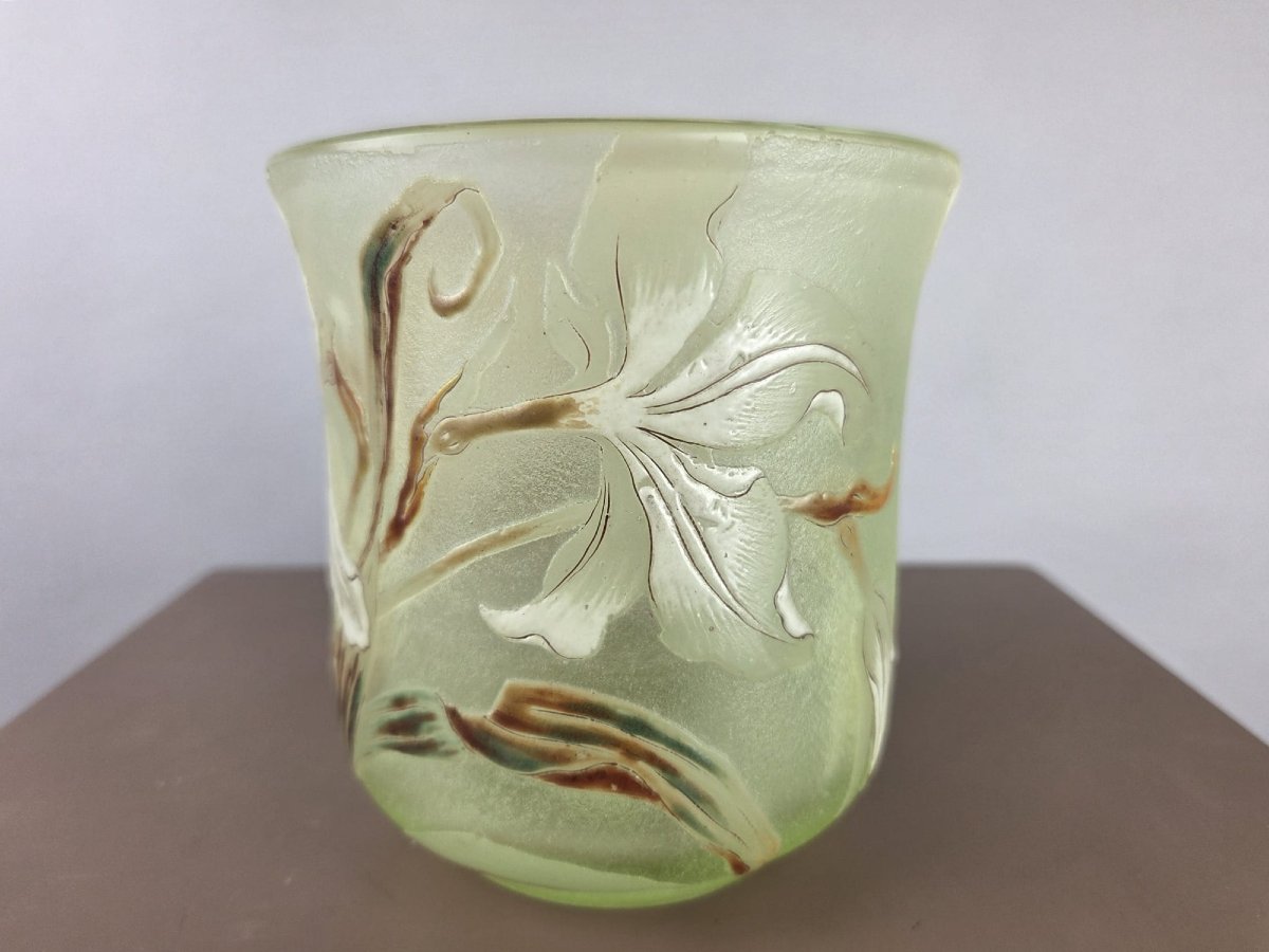 Emile Gallé, vase en pâte de verre, vers 1900-photo-3