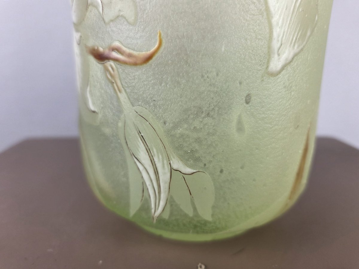Emile Gallé, vase en pâte de verre, vers 1900-photo-2