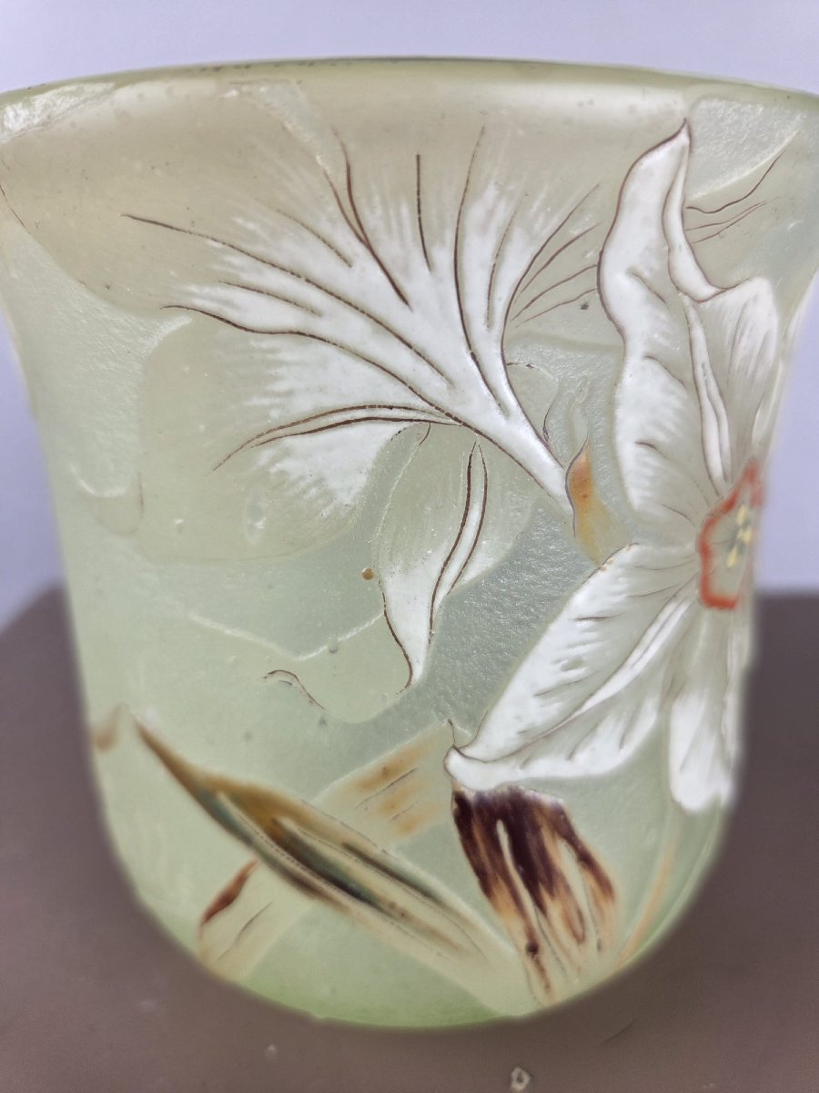Emile Gallé, vase en pâte de verre, vers 1900-photo-3
