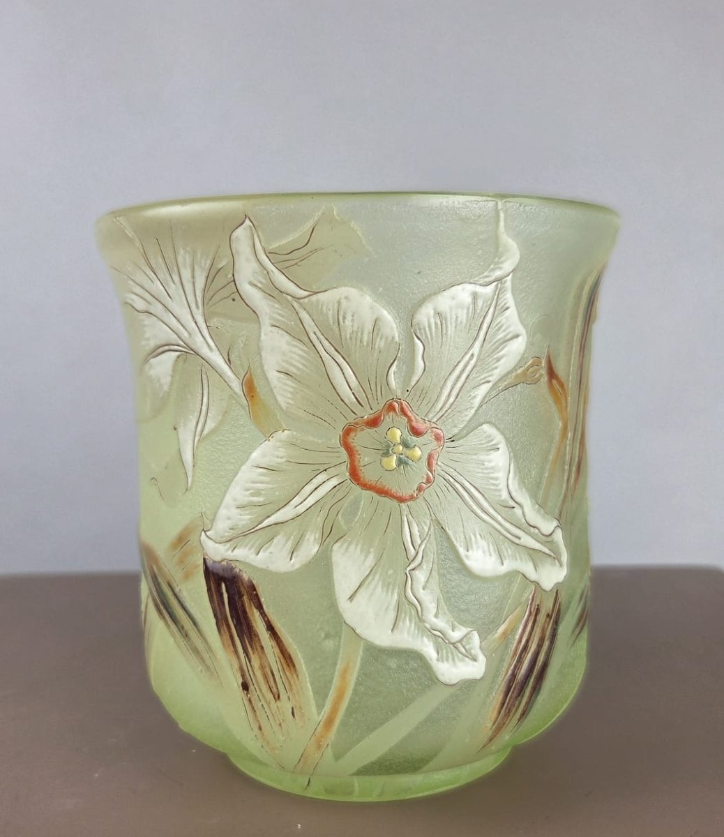 Emile Gallé, vase en pâte de verre, vers 1900