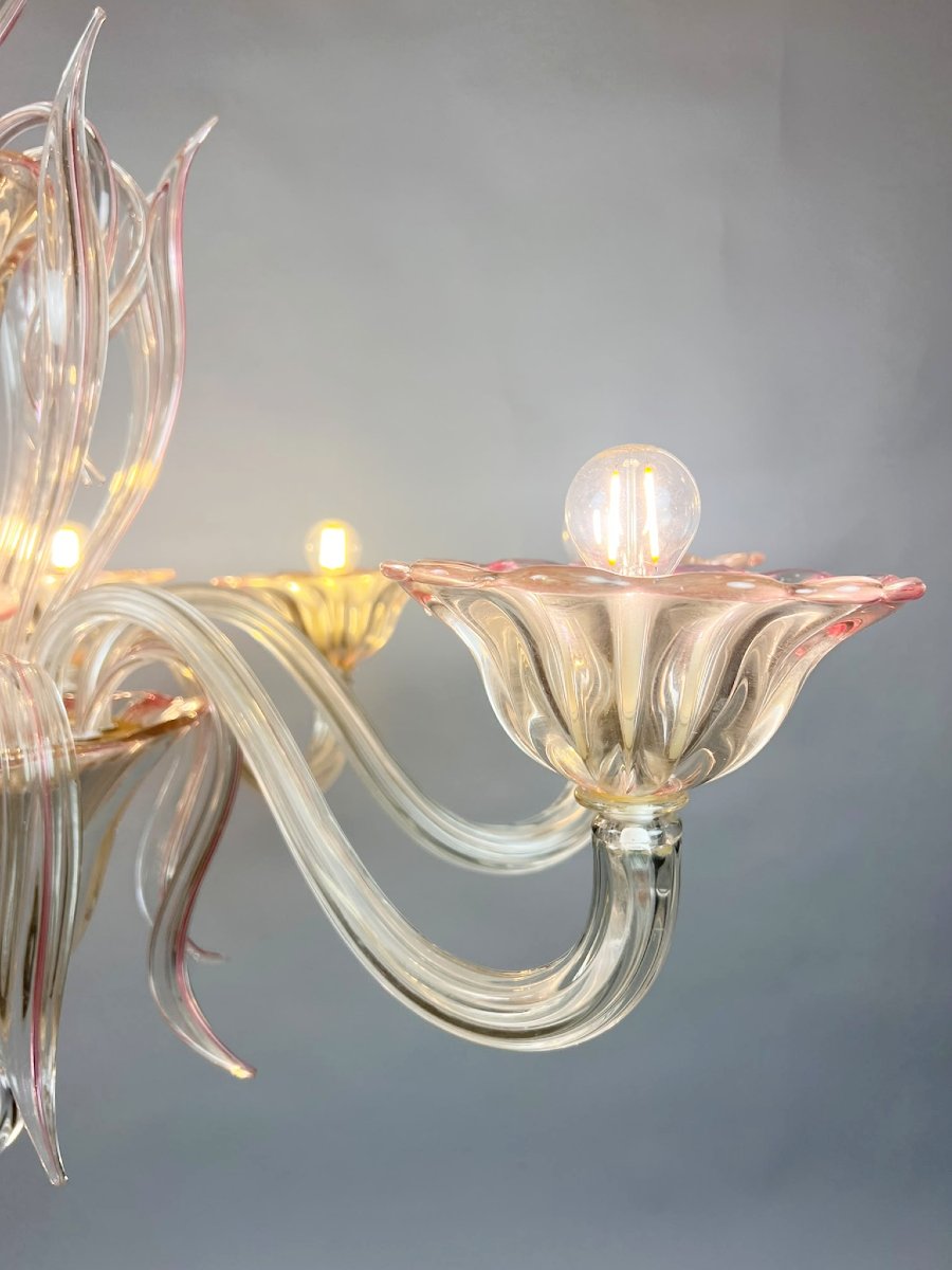 Lustre Murano à huit bras, XXe siècle-photo-4