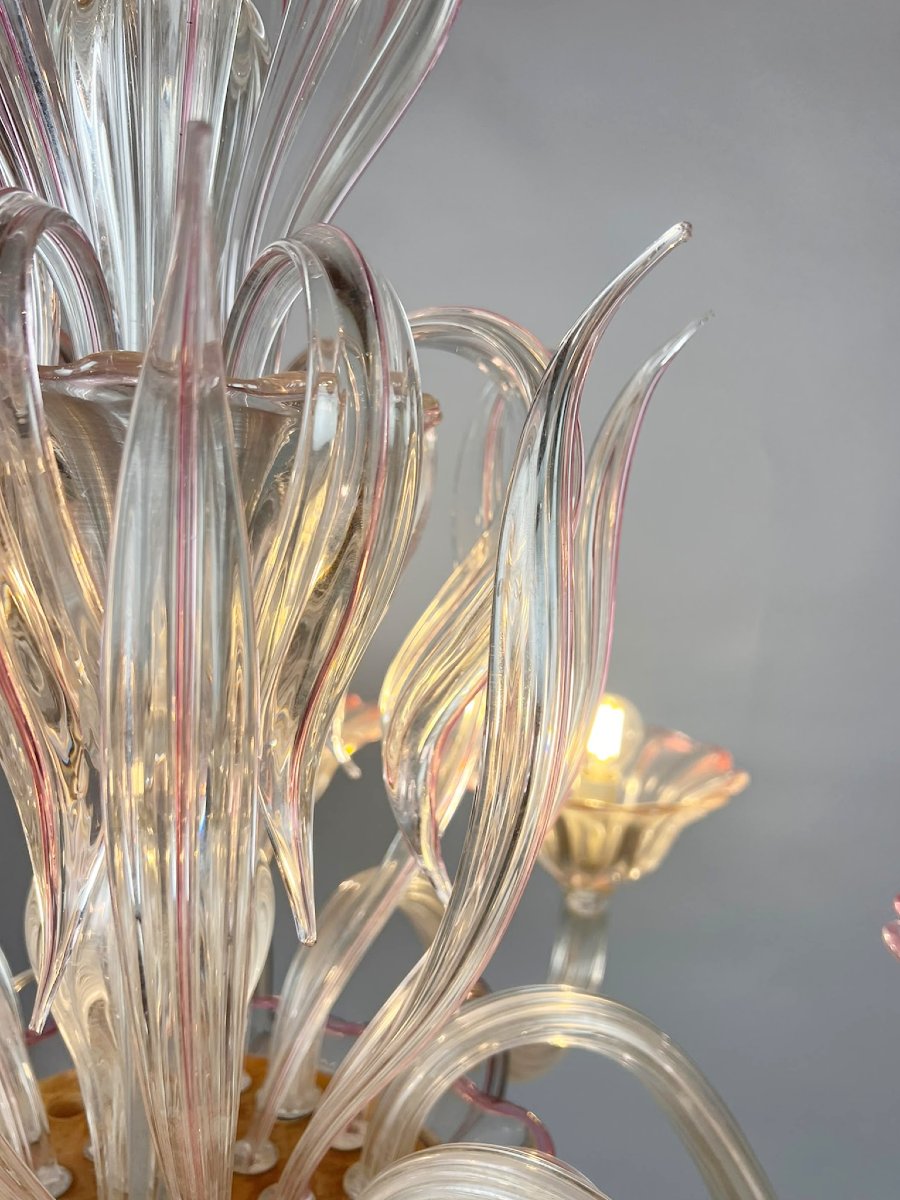 Lustre Murano à huit bras, XXe siècle-photo-7