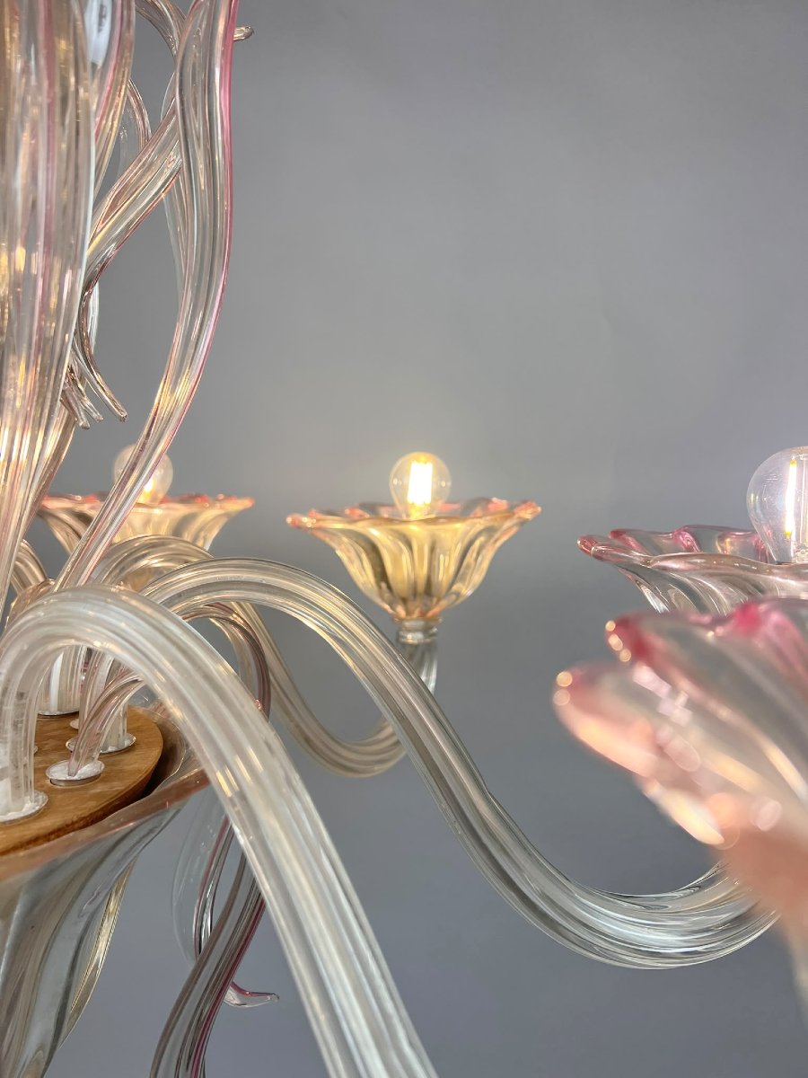 Lustre Murano à huit bras, XXe siècle-photo-8