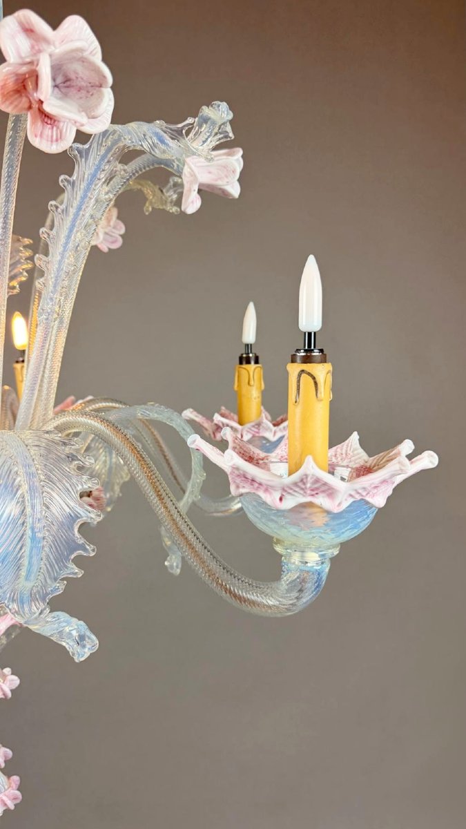 Lustre Murano à 6 bras, 20th-photo-2