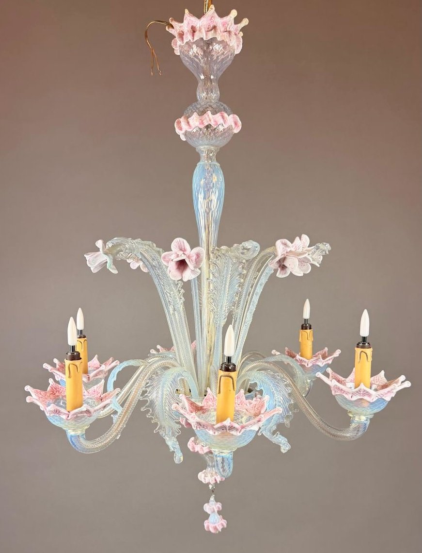 Lustre Murano à 6 bras, 20th-photo-2