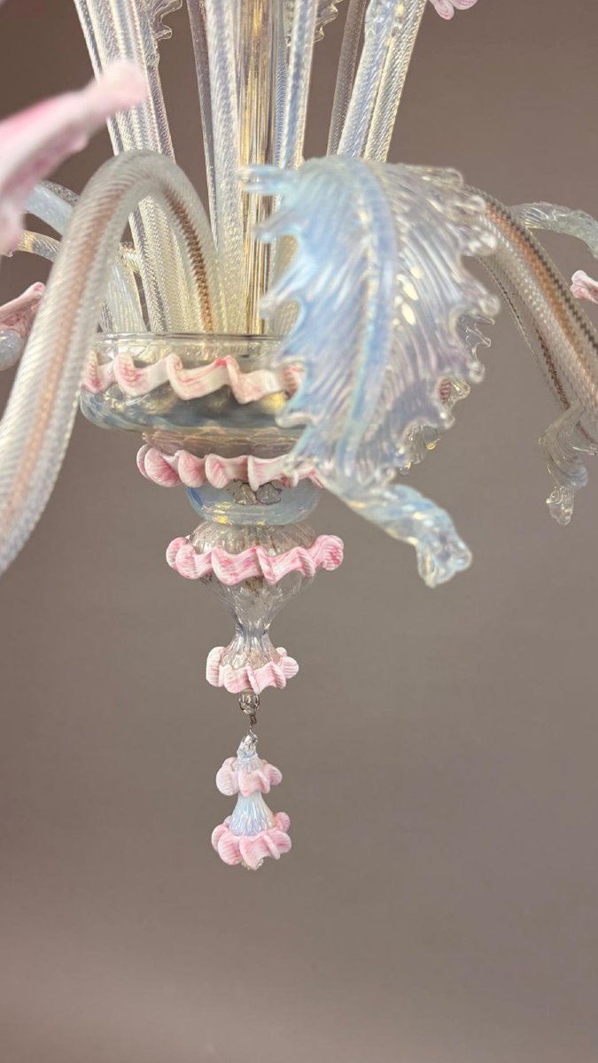 Lustre Murano à 6 bras, 20th-photo-3