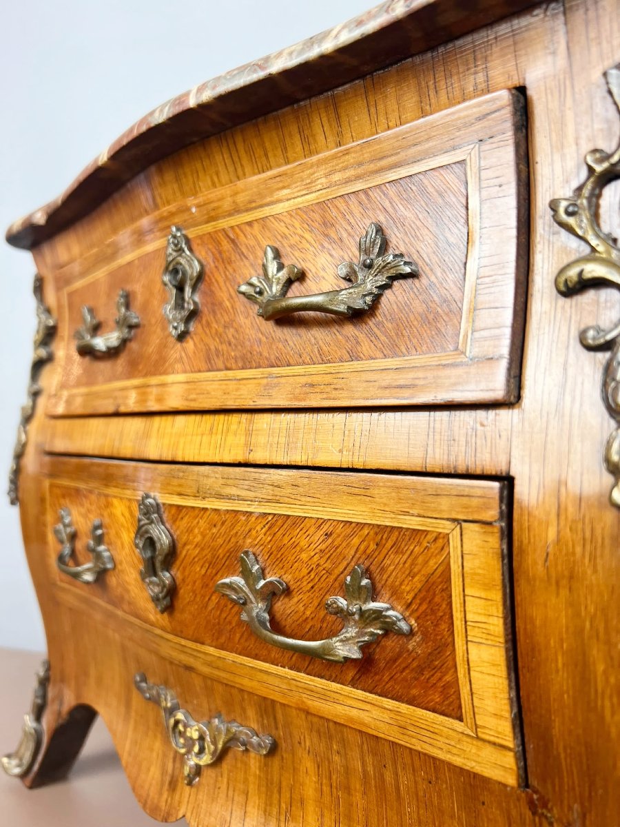 Louis XV-style Chest Of Drawers, 20th Century.-photo-1