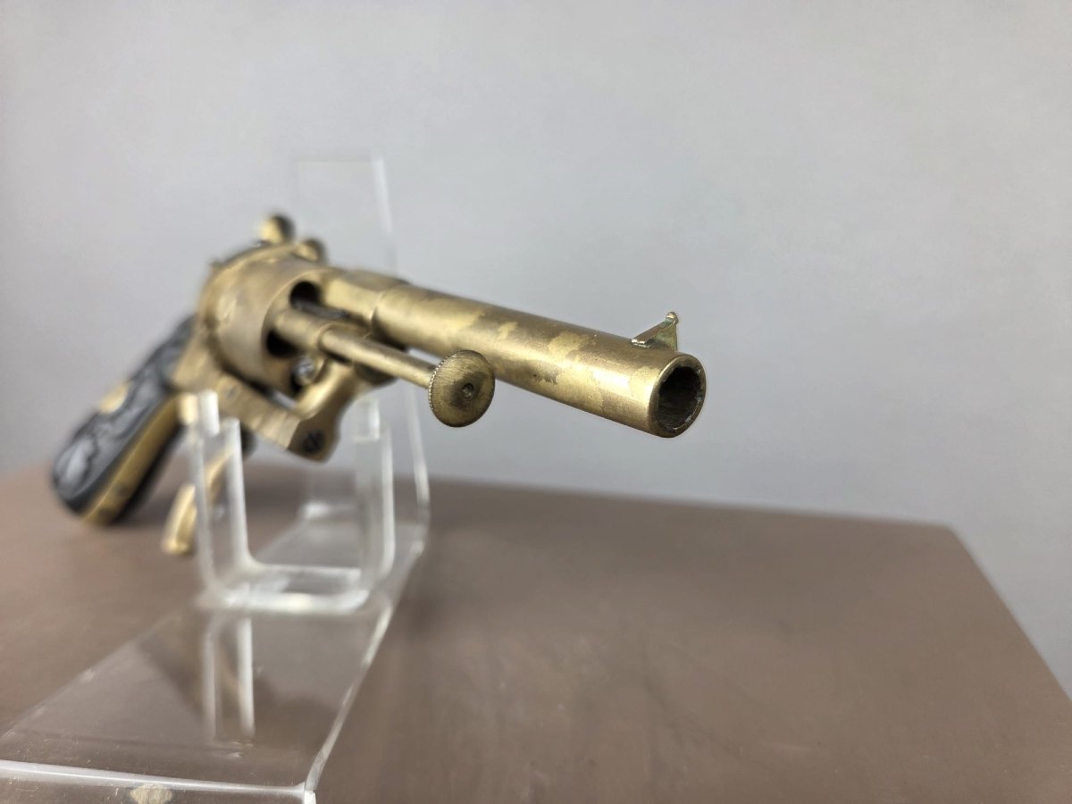 Rare révolver à broche 7mm, Liège vers 1860-photo-4