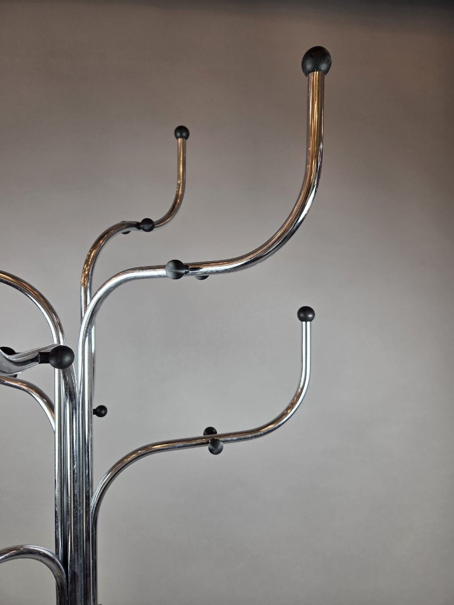 Sidse Werner pour Fritz Hansen, porte manteau en métal chromé, vers 1970-photo-3