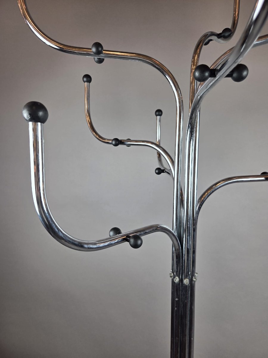 Sidse Werner pour Fritz Hansen, porte manteau en métal chromé, vers 1970-photo-4