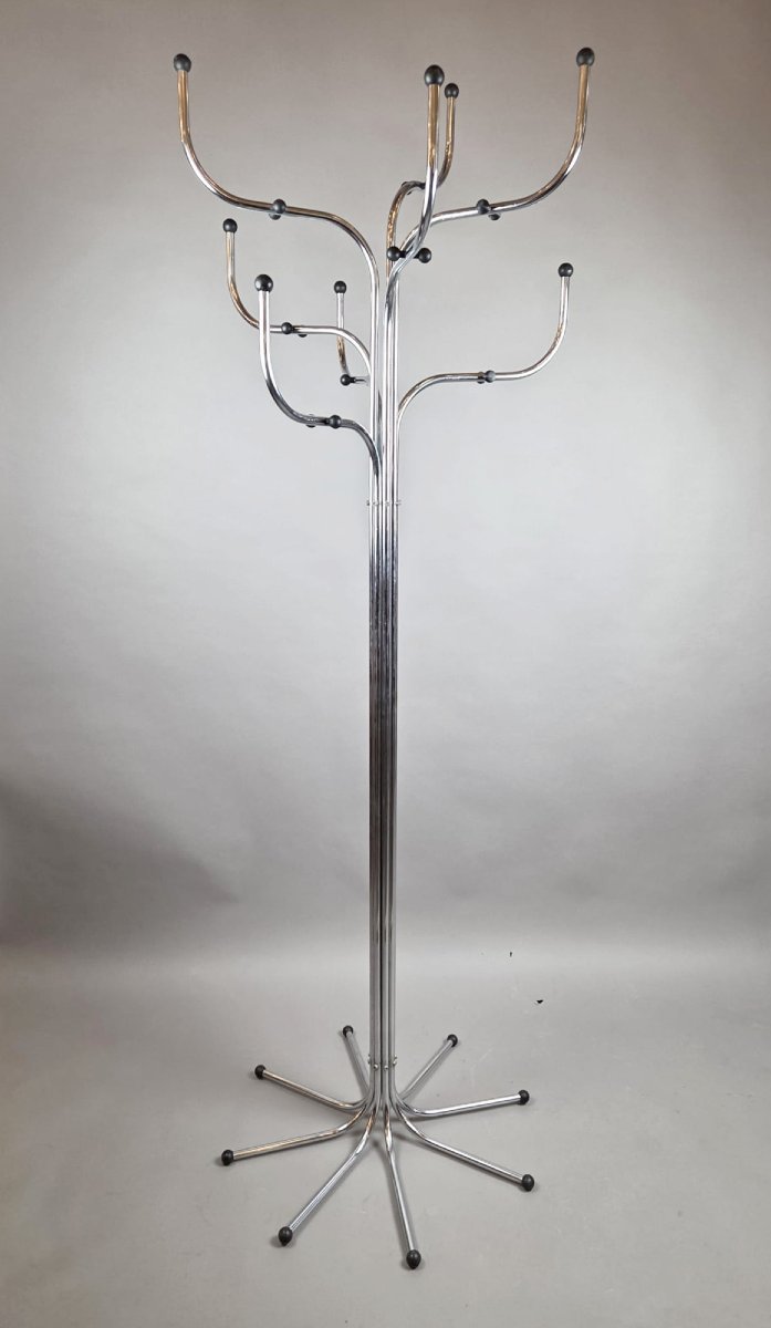 Sidse Werner pour Fritz Hansen, porte manteau en métal chromé, vers 1970
