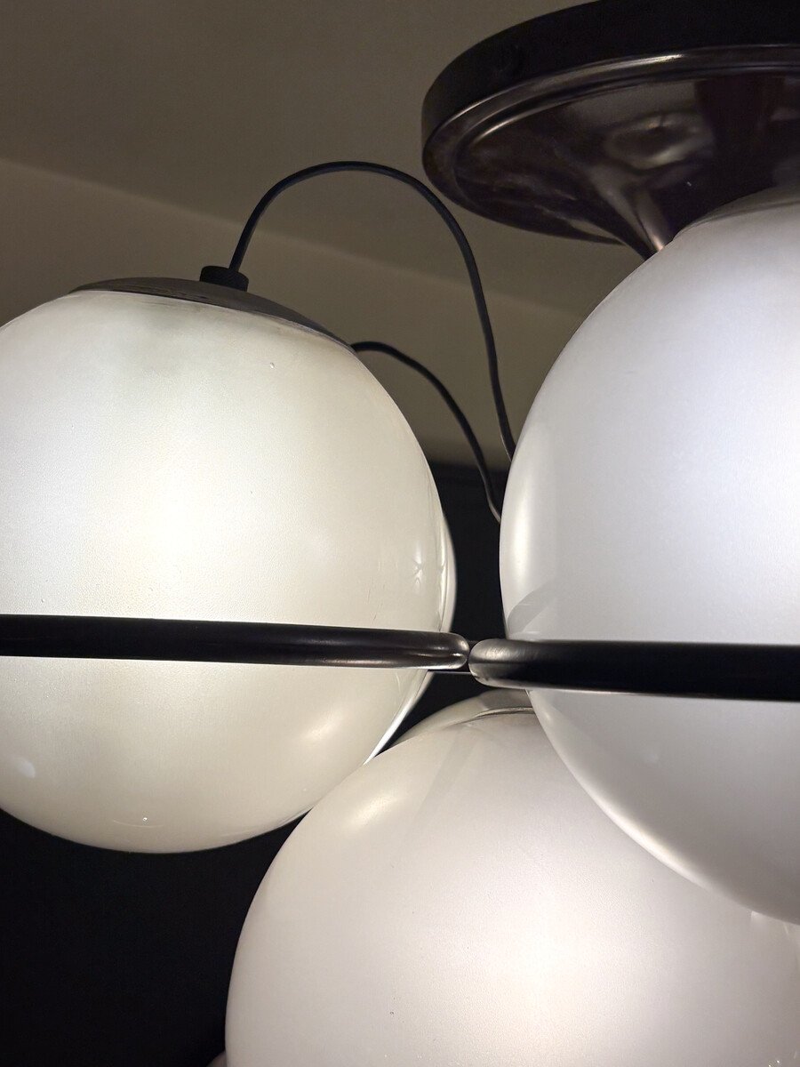 Chandelier Mod. 2042-9 par Gino Sarfatti pour Arteluce, Italie, années 1960-photo-2