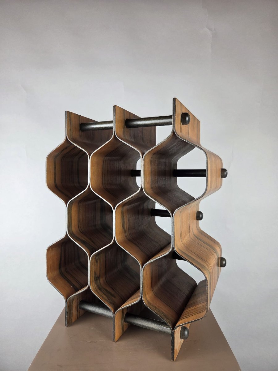 Torsten Johansson pour AB Formtra, Porte bouteilles, Suède vers 1960-photo-3