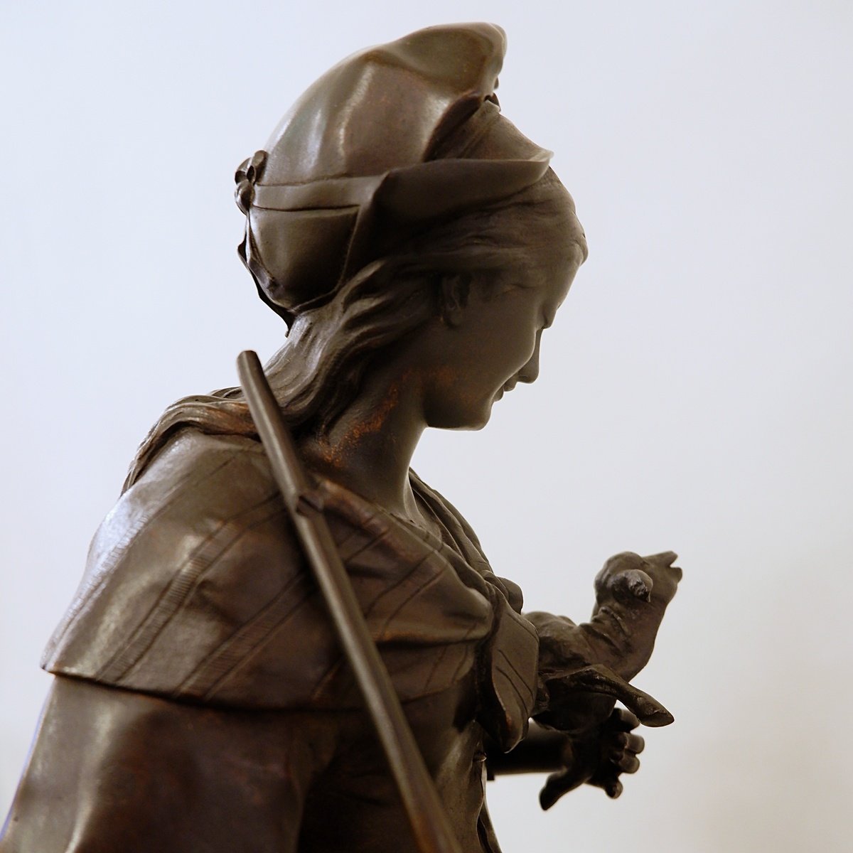 Auguste De Wever (1836–1910), Bronze Sculpture "innocence," 19th Century.-photo-4