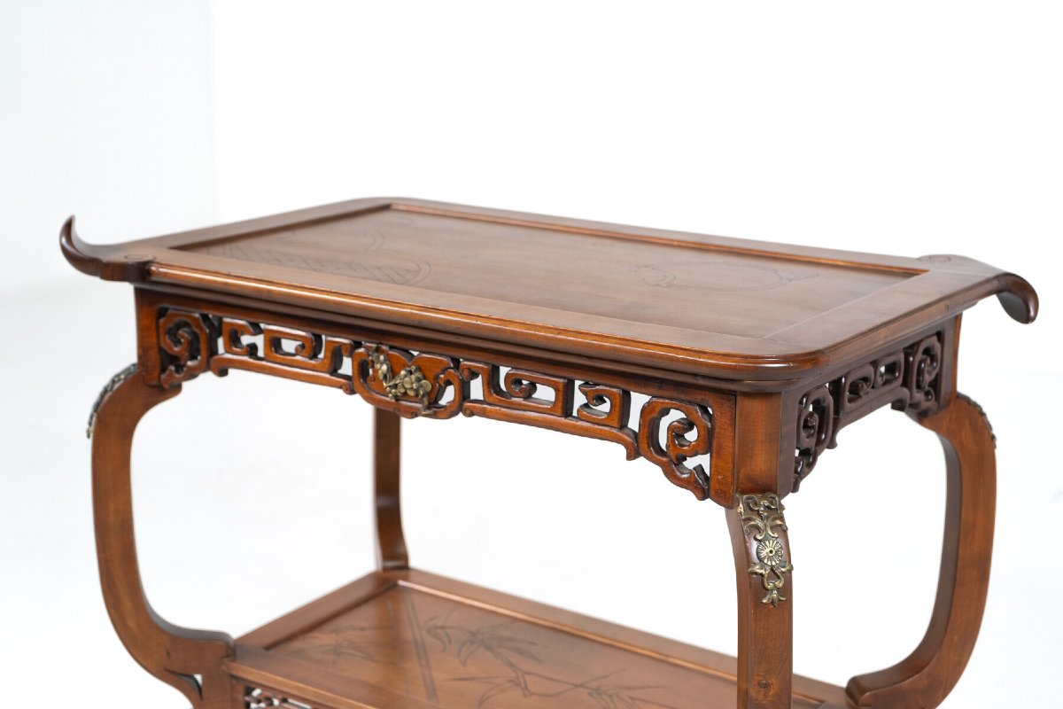 Petite table d'appoint dans le style de Viardot-photo-2