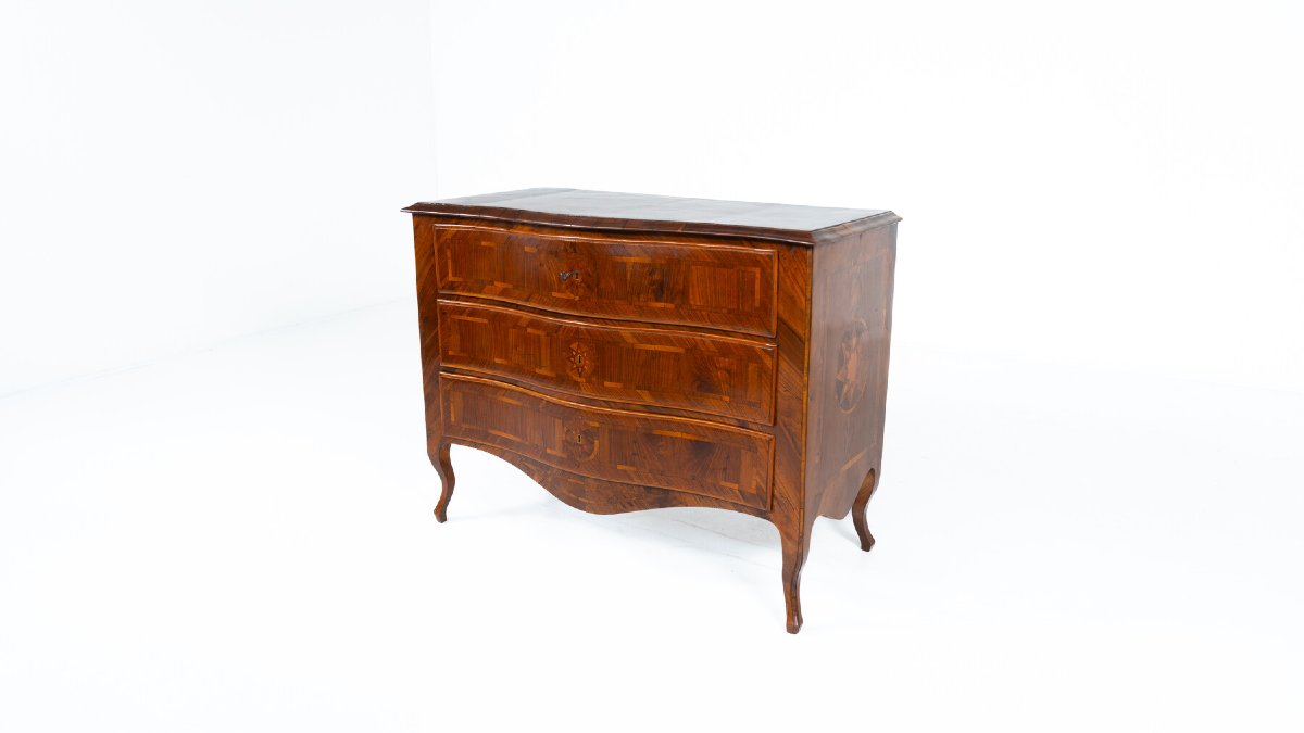 Commode en bois, Italie, XVIIIe siècle-photo-2