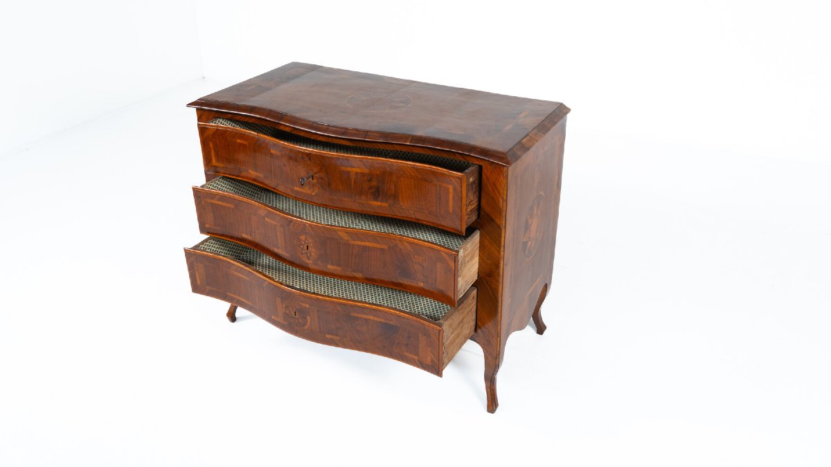 Commode en bois, Italie, XVIIIe siècle-photo-4