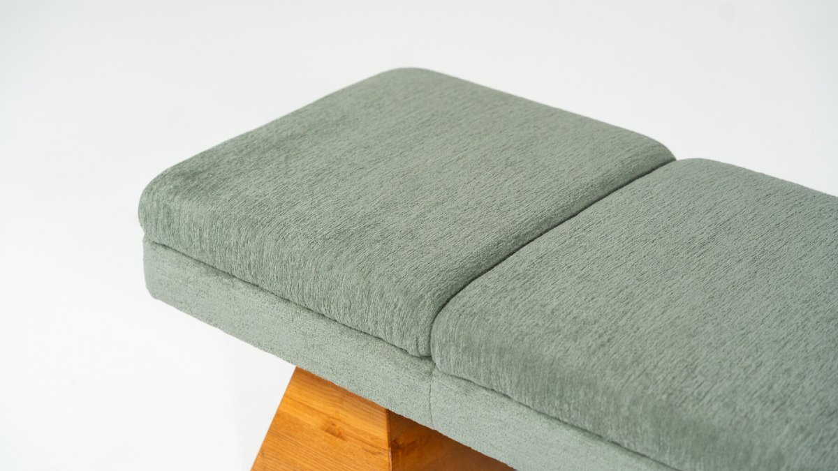 Banquette contemporaine, bois et tissu, Italie-photo-2
