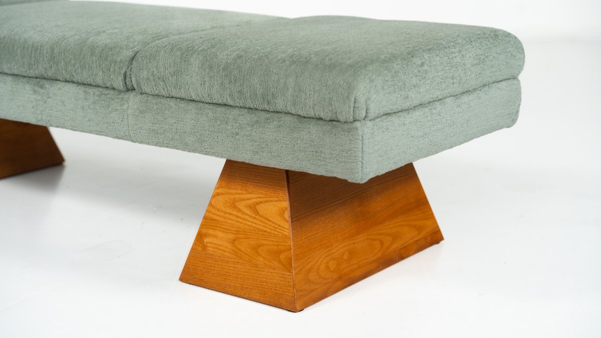 Banquette contemporaine, bois et tissu, Italie-photo-4