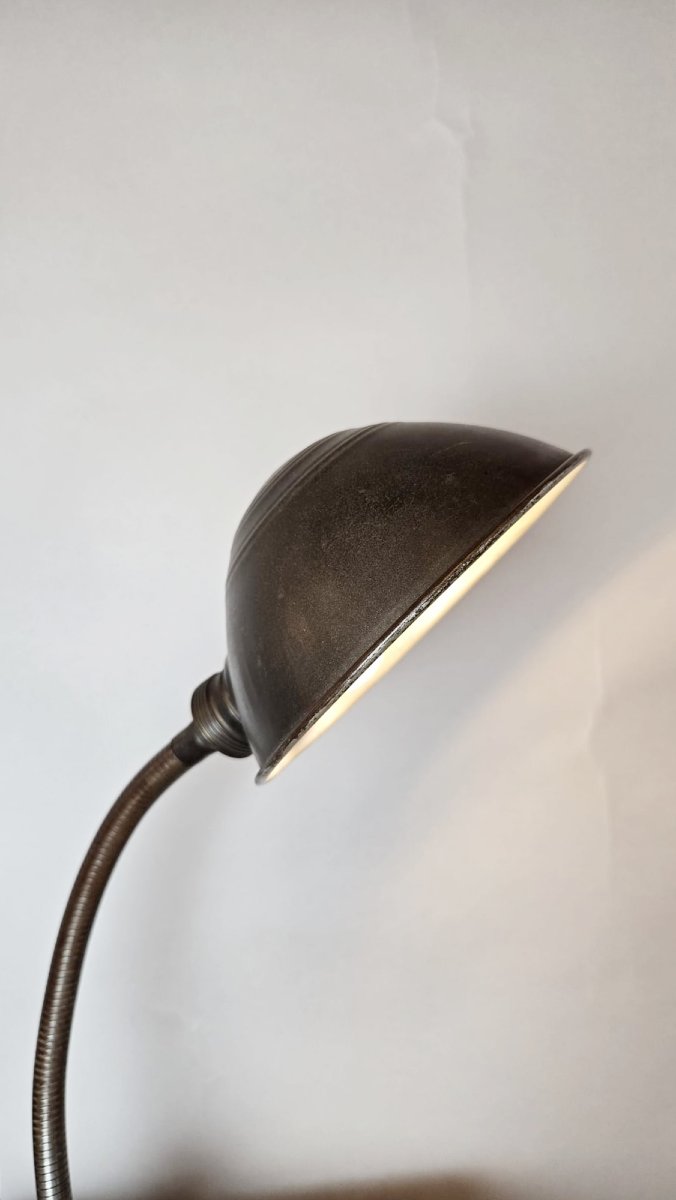 Pair Of Belgian Industrial Lamps, Erpe, 20th Century-photo-4