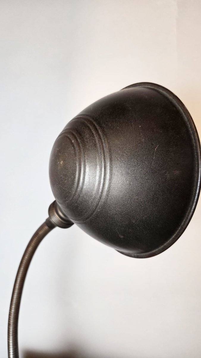 Pair Of Belgian Industrial Lamps, Erpe, 20th Century-photo-1