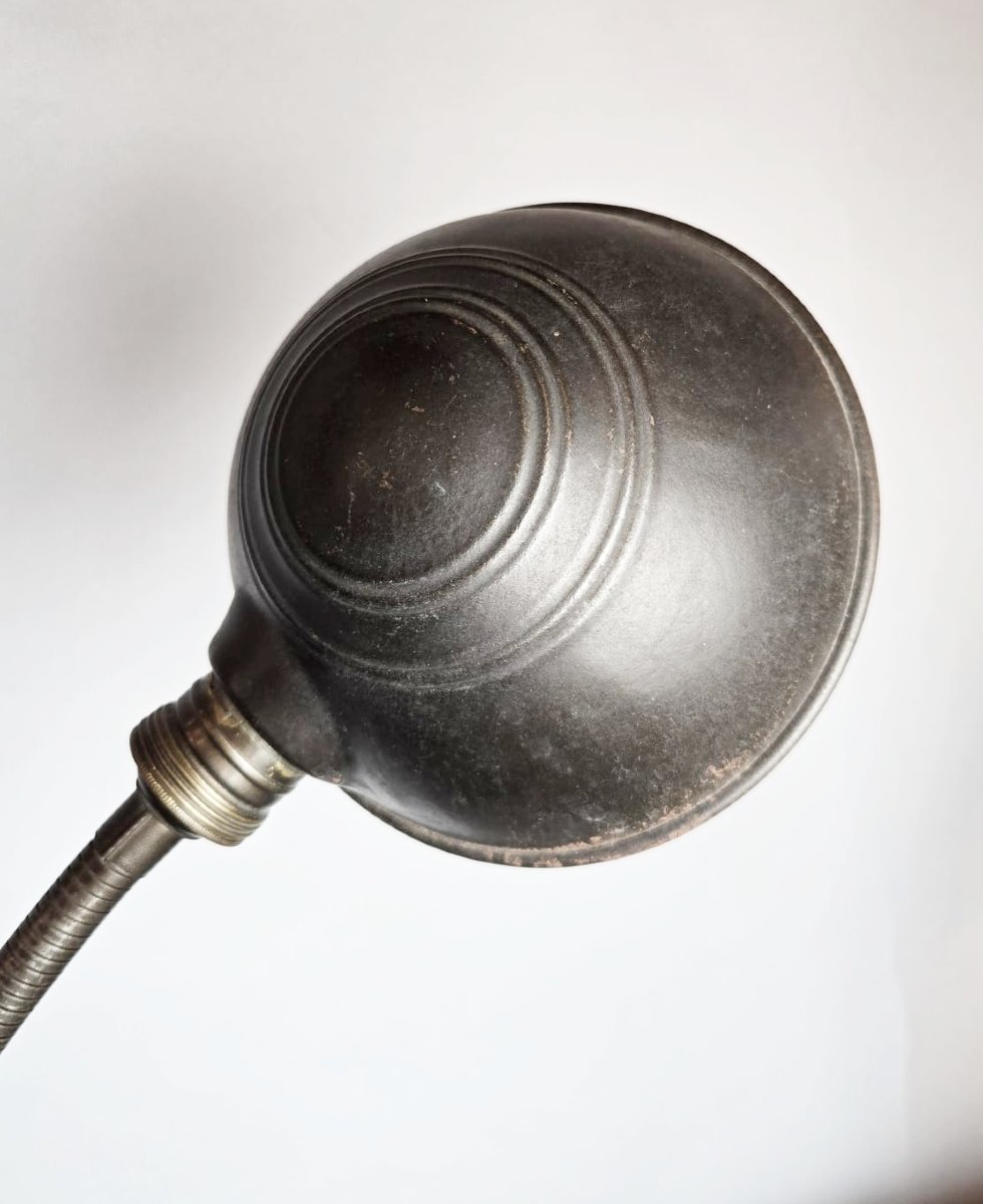 Pair Of Belgian Industrial Lamps, Erpe, 20th Century-photo-3