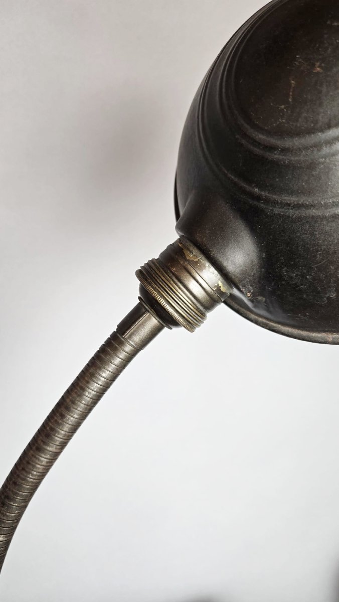 Pair Of Belgian Industrial Lamps, Erpe, 20th Century-photo-4