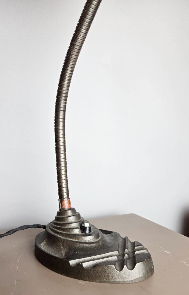 Pair Of Belgian Industrial Lamps, Erpe, 20th Century-photo-6