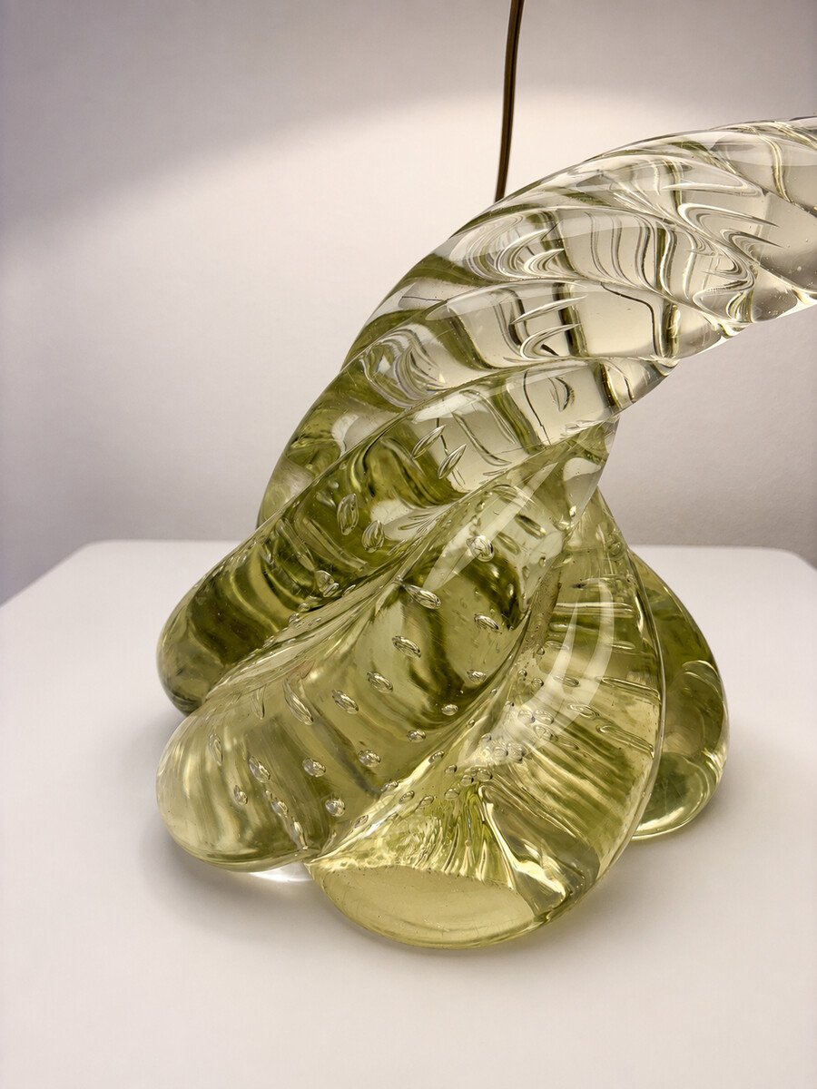 Lampe de table en verre de Murano, Italie, années 1960-photo-2