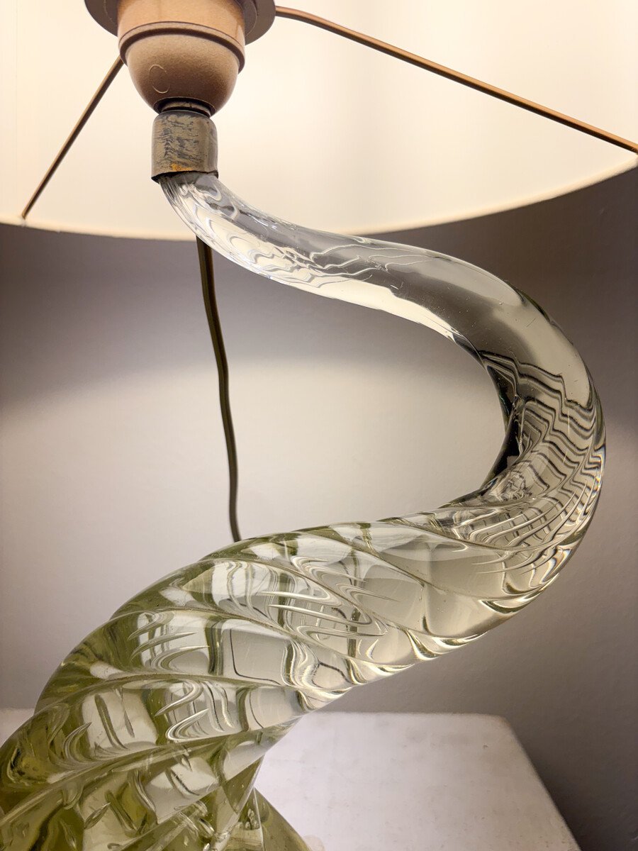 Lampe de table en verre de Murano, Italie, années 1960-photo-3
