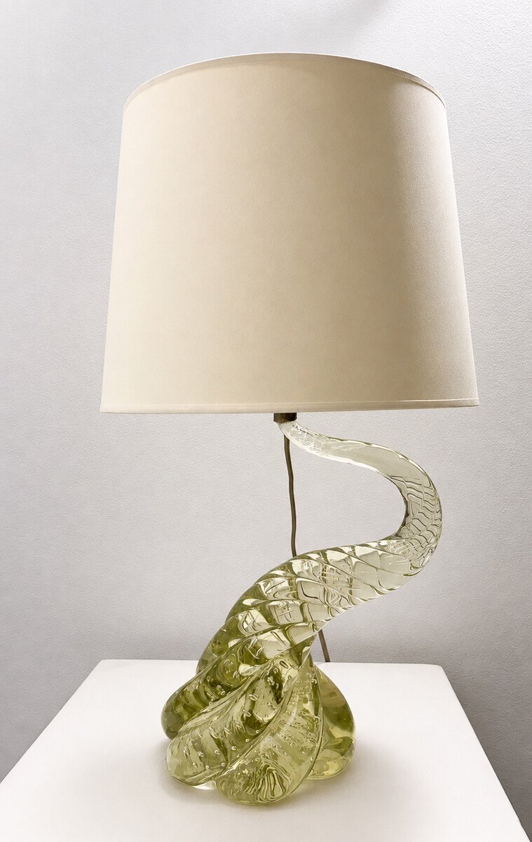 Lampe de table en verre de Murano, Italie, années 1960-photo-4