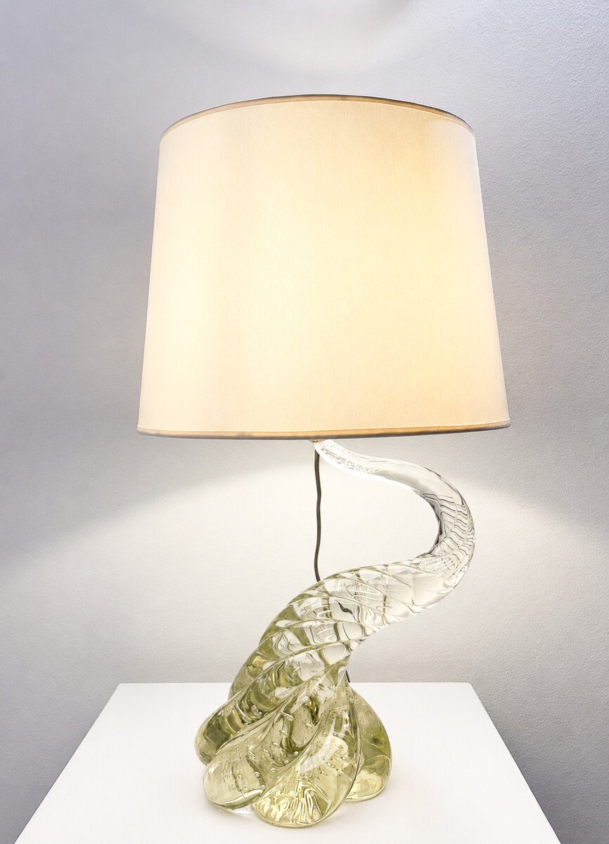 Lampe de table en verre de Murano, Italie, années 1960