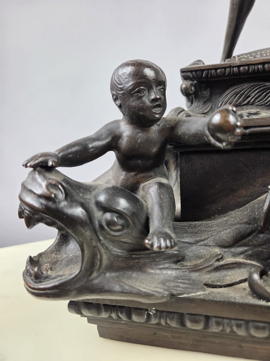 "archer," Bronze With A Brown Patina, Circa 1900-photo-3