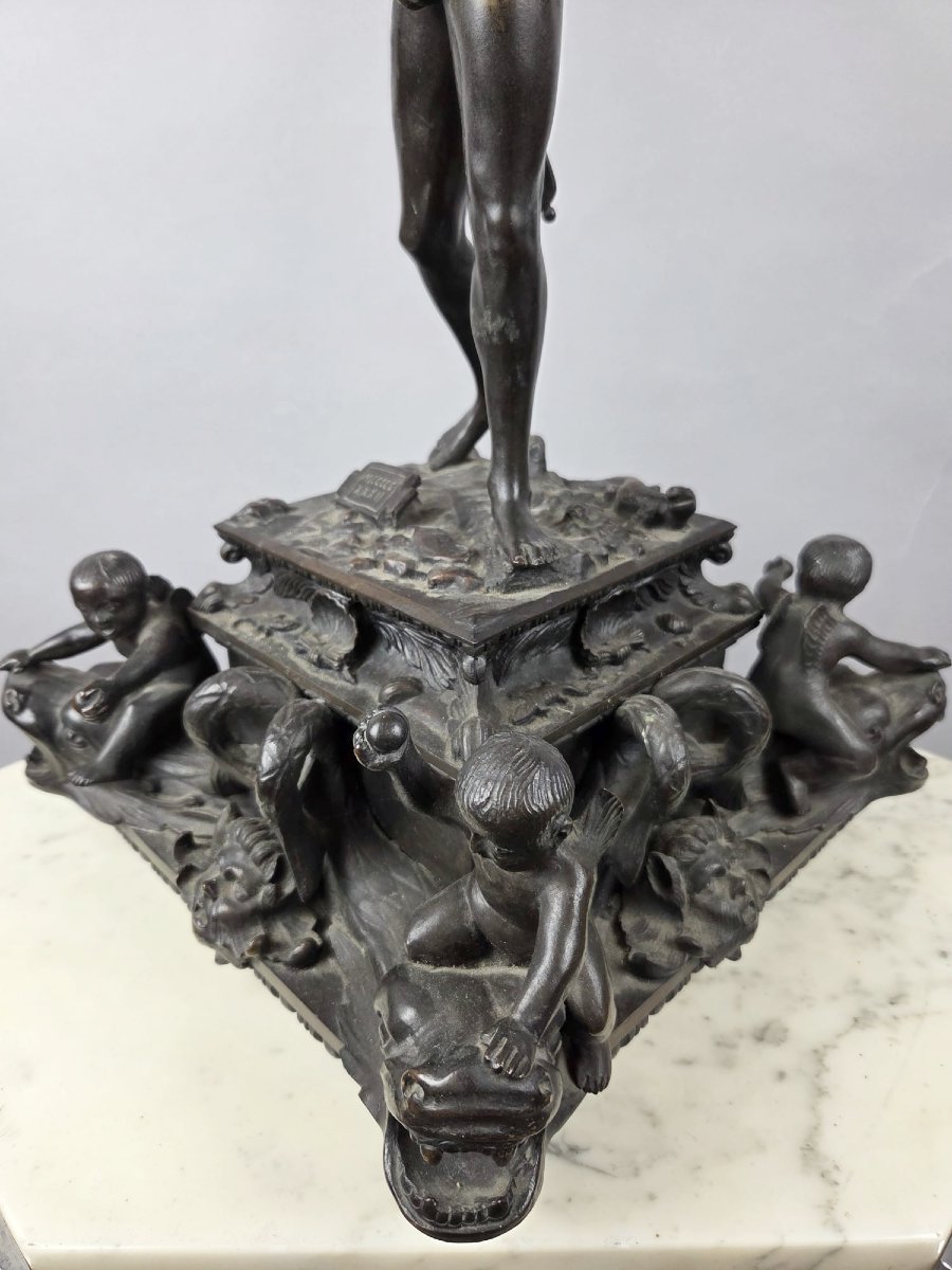 "archer," Bronze With A Brown Patina, Circa 1900-photo-6