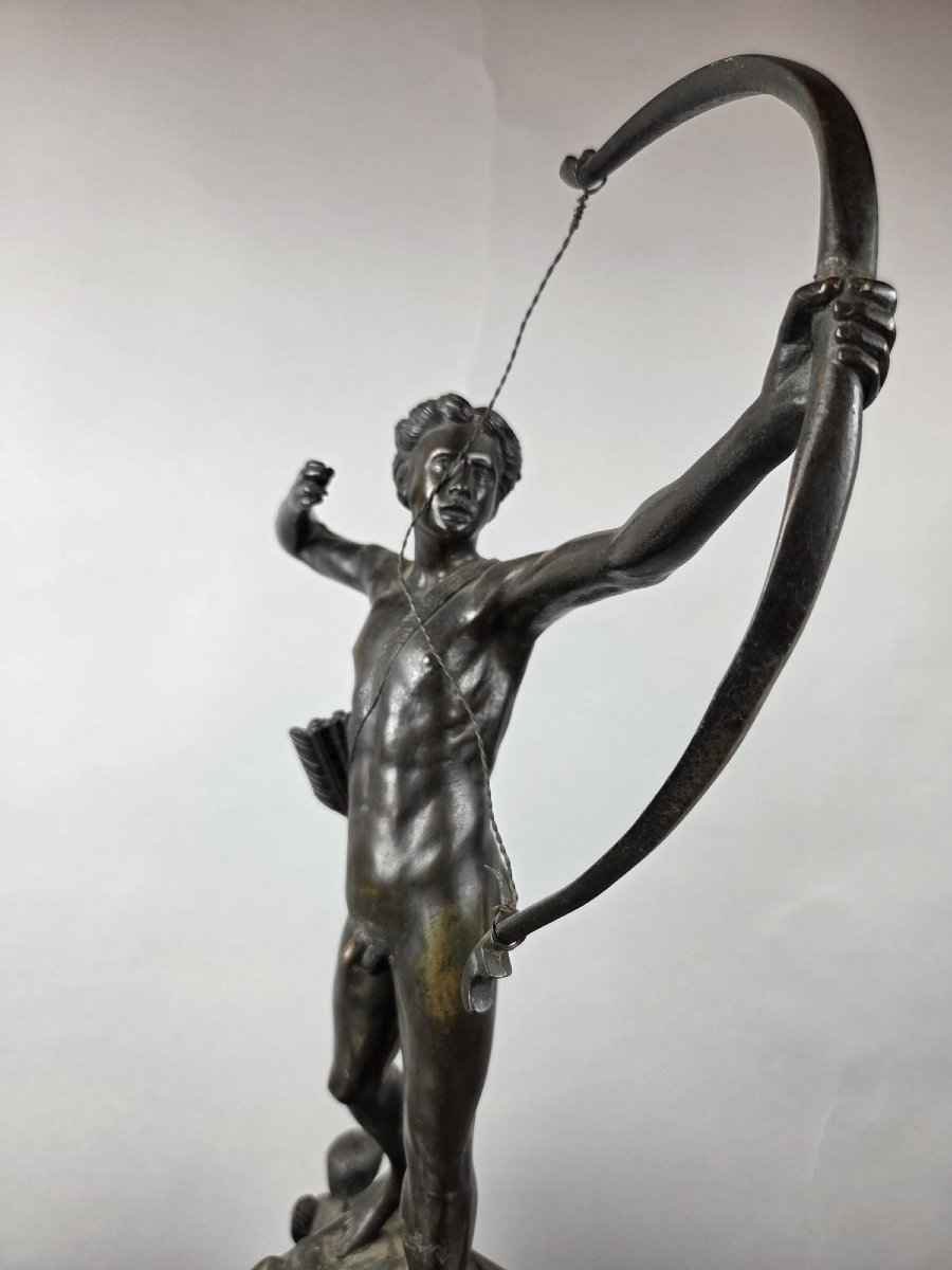 "archer," Bronze With A Brown Patina, Circa 1900-photo-8